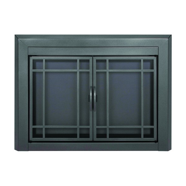 Fireplace Glass Doors Easton Large Gunmetal EA-5012GM